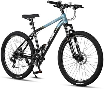 AVASTA 27.5-inch Mountain Bike for Man Male and Woman Female Adult with Lightweight Aluminum Alloy Frame and Dual Disc Brakes,Front Suspension,21-Speed Gear Shifters,Hidden Brake Cables,Blue