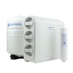 Aquasana SmartFlow™ Reverse Osmosis Water Filter System - High-Efficiency Under Sink RO Removes up to 99.99% of 90 Contaminants, Including Fluoride, Arsenic, Chlorine, and Lead - No Faucet
