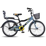 Vaux Super Cycle for Kids 5 to 8 Years with Basket, Backseat & Backrest, 20T Cycle with Steel Frame, Alloy Rims & Tubular Tyres, Cycle for Boys & Girls with Ideal Height 3.6ft to 4.5ft(Purple)