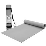 Boster Yoga Mats For Women yoga mat for men Exercise mat for home workout yoga mat for women gym mat Anti Slip Yoga mat Workout mat Yoga Mat For Kids Yoga mate gym mats for workout at home(4 MM, GREY), Ethylene Vinyl Acetate