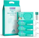 HICC PET Wipes for Dogs & Cats, Cleansing, Deodorizing, Soothing Allergy Infections - Anal Gland Pets Wipes with Coconut Oil - Dog Grooming Wipes for Butt and Paw, Vet Recommended - Unscented 400Pcs