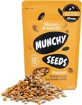 MUNCHY SEEDS Honey Roasted, Sweet Mix of Sunflower & Pumpkin Seed, Protein Snack, Source of Fibre & Vitamin E, Delicious Sweet Flavour, Gluten & Wheat-Free, Snacks for Kids & Adults - 125g