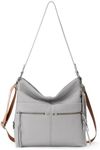 The Sak Ashland Bucket Bag in Leather, Light Smoke, Light Smoke