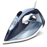 Philips 7000 Series Steam Iron - 2800W, 50g/min Steam, 250g Steam Boost, Vertical Steam, SteamGlide Plus Soleplate, Louros/Cotton Blue (DST7020/20)