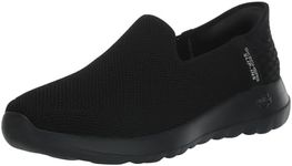 Skechers Women's Go Walk Joy Vela Hands Free Slip-ins Sneaker, Black, 10 Wide