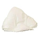 COMFORTNIGHTS, Orthopaedic Batwing Shaped Neck & Back Support Pillow offering Cushioned Support when Reading and Sitting, with Cream Washable Pillowcase, Filled with Bounce-Back Hollowfibre.