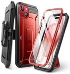 SUPCASE Unicorn Beetle Pro Case for iPhone 15 6.1", Built-in Screen Protector & Kickstand & Belt-Clip Heavy Duty Rugged Case (Ruddy)