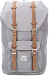 Herschel Little America Laptop Backpack, Grey/Tan Synthetic Leather, Classic 25.0L, Little America Laptop Backpack