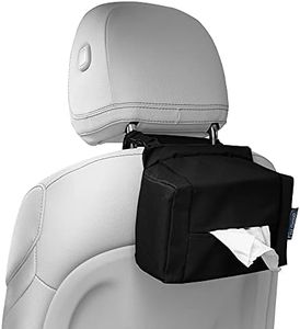 FH Group FH1133BLACK E-Z Travel™ Black Napkin Tissue Dispenser Holder fits Most Cars, SUVs, Trucks, and Vans