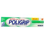Super Poligrip Denture Adhesive Cream, Artificial Flavor/Color Free 2.4 oz by Abreva
