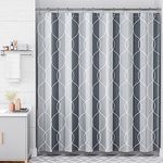 AmazerBath Shower Curtain Grey-Purp