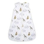 aden + anais Baby Sleeping Bag, 100% Cotton Muslin, Wearable Swaddle Blanket for Girls & Boys, Newborn Sleep Sack, Breathable & Lightweight, TOG Rating 1.0, 18-36 Months, jungle