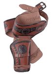 Western Holster leather Revolver belt Revolver with two Holster Cowboy Western Pistol belt