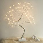 Vanthylit Tabletop Bonsai Christmas Tree Light, 108 LED Spirit Tree Light up, Fairy Night Light Tree with 9 Modes & Timer for Home Room Holiday Christmas Indoor Decoration