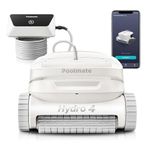 Poolmate Hydro 4 Robot Pool Cleaner for Inground and Above Ground Pools, Floors, Walls and Waterlines Cleaning, Smart App Control with WiFi and Bluetooth, Cable