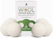Pursonic Laundry Wool Dryer Balls – Reusable Dryer Balls Made from 100% Pure New Zealand Wool – Natural Fabric Softener Balls - Saves Drying Time/Energy Consumption (Pack of 6)