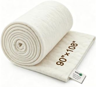 Koviede Natural Cotton Quilt Batting 80 × 108 Inches 200gsm
