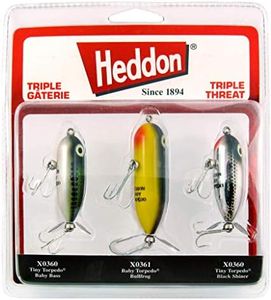 Heddon Torpedo Prop-Bait Topwater Fishing Lure with Spinner Action, Triple Threat 3-Pack, Triple Threat 3-Pack