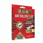 Deadfast 20300502 Ant Killer Plus Bait Station 3 x 4g, Natural