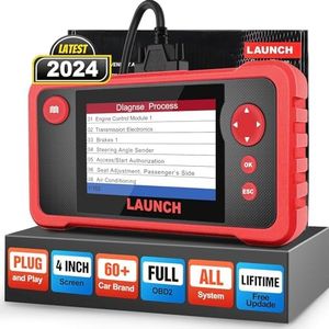 LAUNCH CRP123 V2.0 PLUS All System OBD/OBD2 Scanner Diagnostic Tool, ENG/ABS/SRS/EES/Dashboard/TPMS/AT Etc Code Reader Diagnostic Scanner for Cars, Free Update, 2024 Model