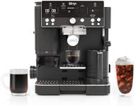 Ninja Luxe Café Premier, Espresso Machine, Drip Coffee Maker and Rapid Cold Brew, Integrated Grinder, Assisted Tamper, Hands-Free Frother, Cappuccinos and Lattes, Dairy or Non-Dairy, Black, ES601BK