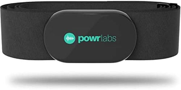 Powr Labs Bluetooth and ANT+ Heart Rate Monitor Chest Strap - Compatible with Polar, Garmin, Peloton, Wahoo