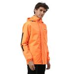 Zeel Rain Coat for Men Waterproof for Bike Riders with Adjustable Hood along with inner pockets,Waterproof Rainwear Suit with Polyester Jacket and Pants, AZ18 Orange 3XL