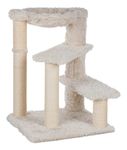 Trixie Baza Senior Cat Tree with Hammock and Steps | Scratching Posts | Cat Playground | Cream, Medium, (44544)