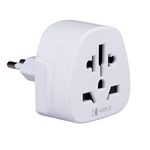 ITALY/IT Adapter Travel Type L Plug to UK English, US USA American, AUS Australia, EU Europe European, Asia, China, Thailand, Ireland Adaptor Universal Worldwide Socket International 3 Pin Prong