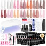 JODSONE 14 Pcs Poly Gel Nail Kit Wi