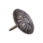 Upholstery Tacks, 100pcs Antique Bronze Upholstery Nail Wood Decorative Tack Stud for Home Furniture Decor