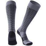 Waterproof Skiing Socks, [SGS Certified] RANDY SUN Unisex Knee High Breathable Hiking Trekking Sock 1 Pair