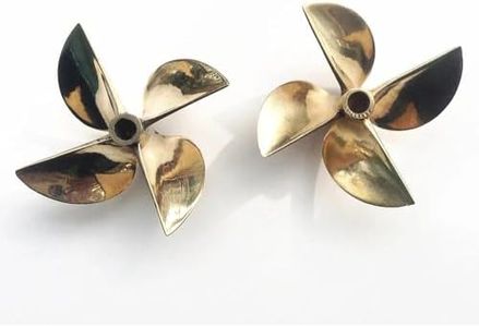 Yitoking LH+RH Propeller 26cc Brass Prop 6717 1/4" Shaft 4 Blade 67mm for OD RC Boat 836