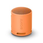 Sony SRS-XB100 Wireless Bluetooth Portable Lightweight Super-Compact Travel Speaker, Extra-Durable IP67 Waterproof & Dustproof, 16 Hour Battery, Versatile Strap, and Hands-Free Calling, Orange New