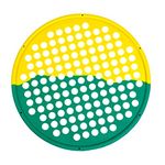 CanDo 10-0857 Hand Exercise Web, Low Powder, Multi-Resistance, 14" Diameter, Yellow/Green