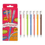 Pentel Arts Mattehop K110 Sweet Colours 1.0mm tip (Pack of 7)