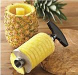 Dkriva Stainless Steel Pineapple Cutter Upgraded,Thicker Blade,Pineapple Corer Slicer Peeler,Kitchen Pineapple Corer and Slicer Tool with Sharp Blade for Fruit Rings (1Pcs) (Multicolor)