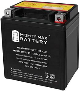 Mighty Max Battery ytx7l-bs -12 volt 6 ah, 100 cca, rechargeable maintenance free sla agm motorcycle battery