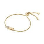 Michael Kors Women's Gold-Tone Brass Chain Bracelet (Model: MKJ7975710), No Size, Non-Precious Metal, crystal