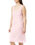 Marlon Women's P106 Freya Plain Full Slip, Pink, 22