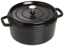 Zwilling J.A. Henckels 40509-310 Staub Round Cocotte 5.5 qt./5.2 L, Large, Black