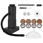 SURLABA Cocktail Smoking Gun, Kitchen Food Smoker with Dome-Shaped Lid & 4 Flavor Wood Chips, Cold Smoke Infuser for Barbecue, Wine, Drinks, Cheese, Sous Vide Steak