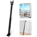 AceMining Upgraded Door Security Bar & Sliding Patio Door Security Bar, Heavy Duty Security Door Stoppers Adjustable Door Jammer Security Bar for Home, Apartment, Travel
