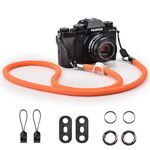 VOVMOEYA Camera Strap,Camera Neck Strap shoulder strap for Fujifilm XS20 XT5 XH2S Nikon Zf Z8 Z30 Canon EOS R6 R7 R8 R10 R50 Sony A6400 A6700 A7C II A7IV Camera Strap Rope - Orange
