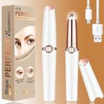 Eyebrow Hair Remover Nose Face Hair Removal Rechargeable Eyebrow Trimmer Razor with Light Painless Trimmer Portable Eyebrow Hair Removal for Nose, Face, Arms, Legs, Women, Men, Girls