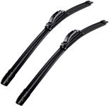 OEM QUALITY 26" + 16" Premium All-Seasons Durable Stable And Quiet Windshield Wiper Blades，Water Repellency Wiper Blade & Easy Install Car Accessories (Set of 2)