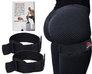 BFR Occlusion Band for Women with 8-Week Guide for Legs Glutes & Hip Building, Blood Flow Restriction for Workouts Best Fabric Resistance Loop Tone & Lift Your Butt, Squat, Thigh & Fitness (Black)