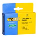 Tacwise 0347 Type 140/10mm Heavy Duty Galvanised Staples, Pack of 2000