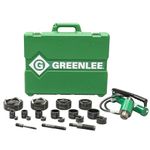 Tempo Greenlee 7310SB Ram and Hand Pump Hydraulic Driver Kit with 10 Slug Buster Punches - 1/2" to 4" Conduit