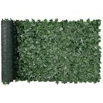 VEVOR Ivy Privacy Fence, 39 x 98 in Artificial Green Wall Screen, Greenery Ivy Fence with Mesh Cloth Backing and Strengthened Joint, Faux Hedges Vine Leaf Decoration for Outdoor Garden, Yard, Balcony